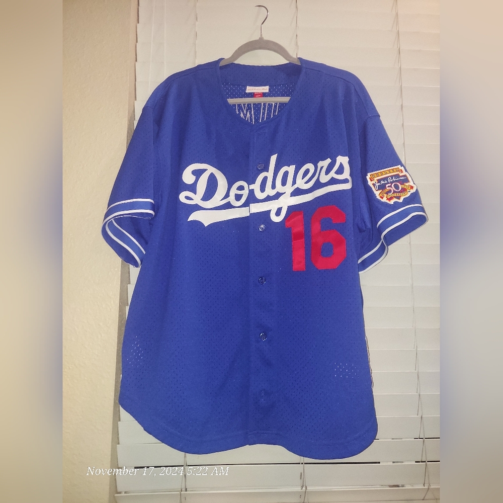 MITCHELL & NESS 1997 HIDEO NOMO AUTHENTIC BATTING PRACTICE JERSEY #16 DODGERS